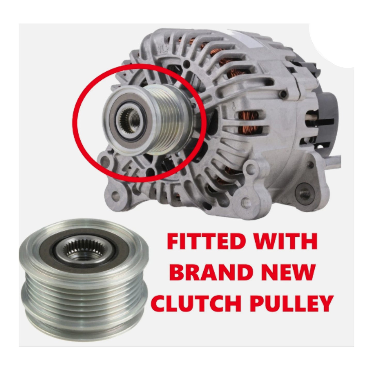 140A ALTERNATOR FITS VW/AUDI/SEAT/SKODA VAG PETROL MODELS