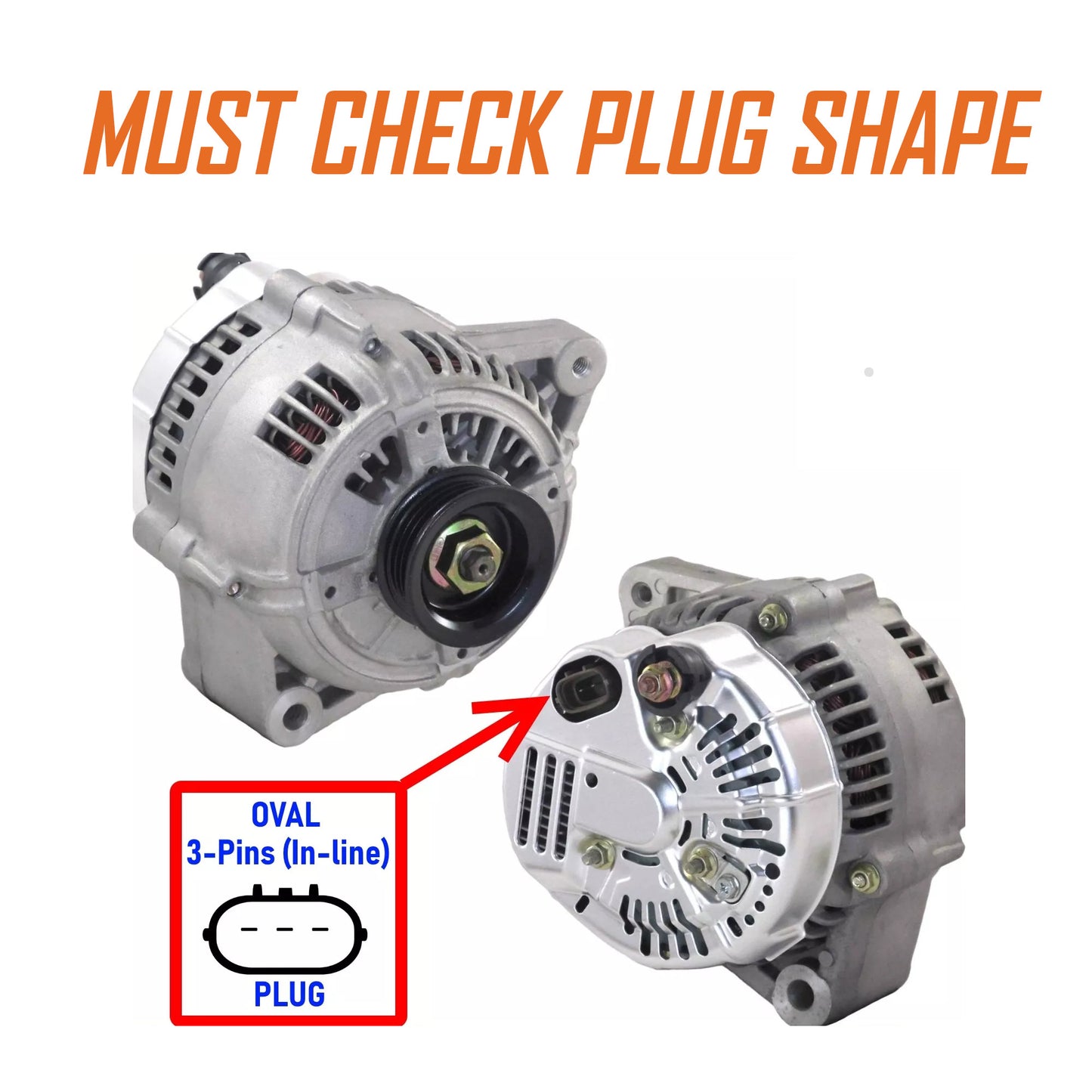 Alternator for TOYOTA MR2 MK2 TURBO-ONLY SW20 SW21 3SGTE GTS GT 27060-74500 90A OVAL
