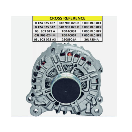 New Alternator for Audi Seat Skoda VW 1.4 1.6 2.0 TDi Diesel Stop-Start Models 2010-2017